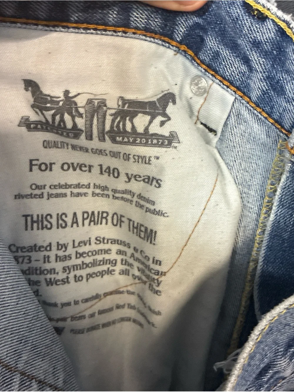 Levi's Light Blue Relaxed Straight-Leg Jeans
